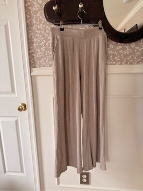 Soft ribbed sleep pants